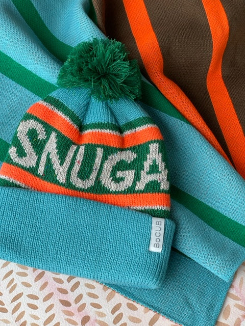 Soooo Stripy Blanket - Orange/Chocolate/Green/Blue