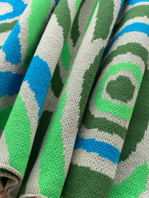 Rainbow Dreams Blanket - Electric Lime/Cream/Sky