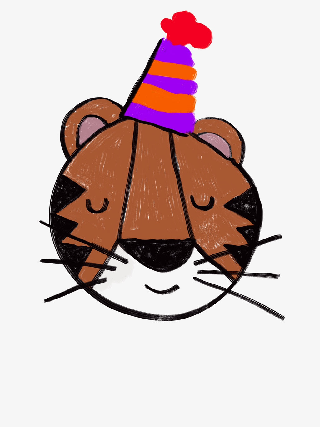 Party Tiger - art print
