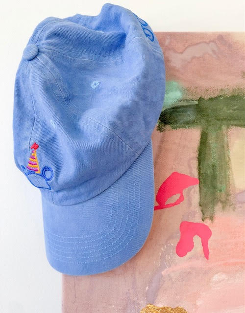 Party Bear Hat - washed denim