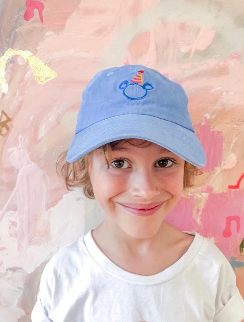 Party Bear Hat - washed denim